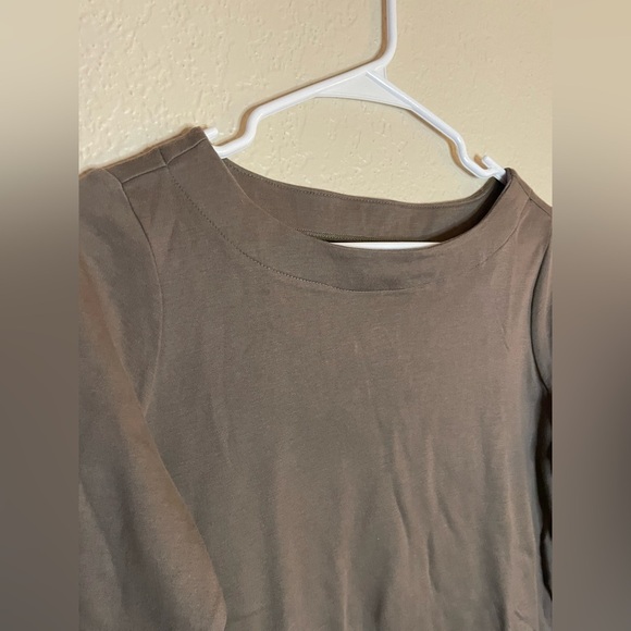 Coldwater Creek Dark Brown Long Sleeve Top - Picture 2 of 3